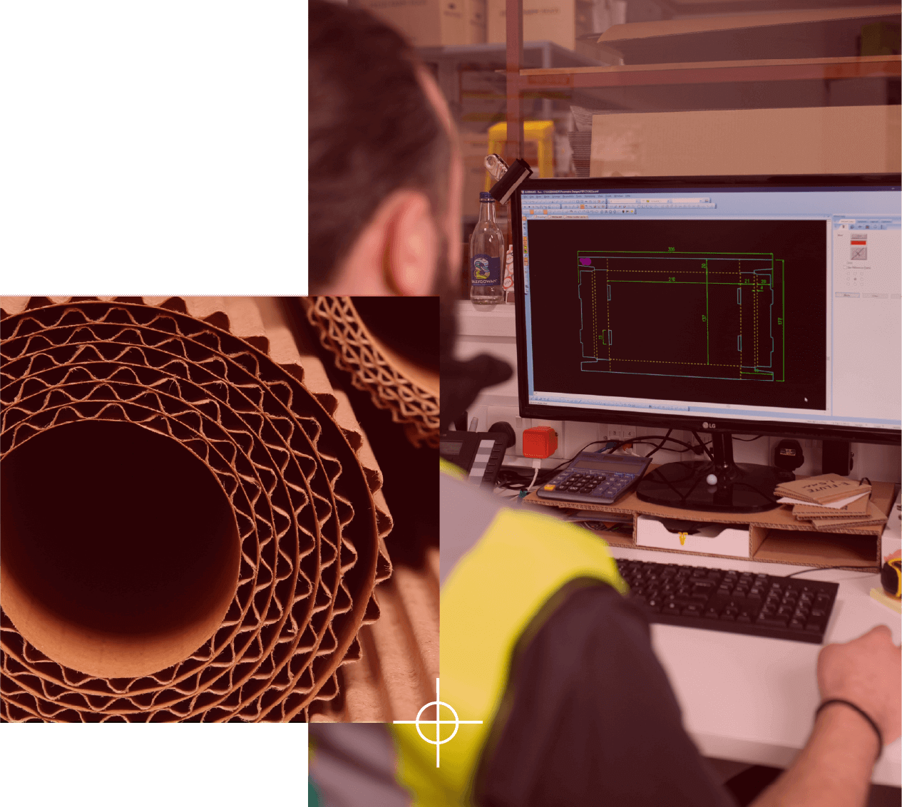 Diamond corrugated design