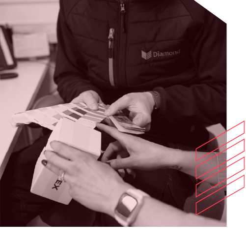 Diamond colour matching